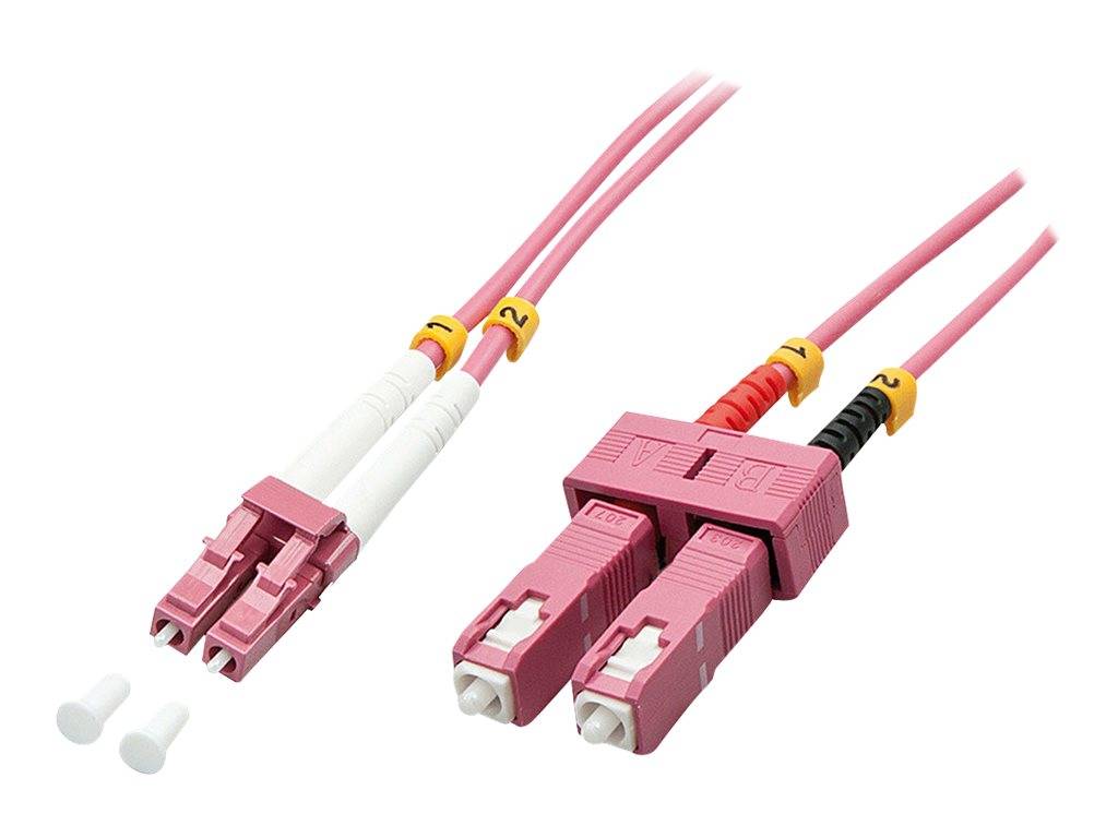 LINDY 46360 Glasfaser LWL Anschlusskabel Multimode OM4 1.00 m