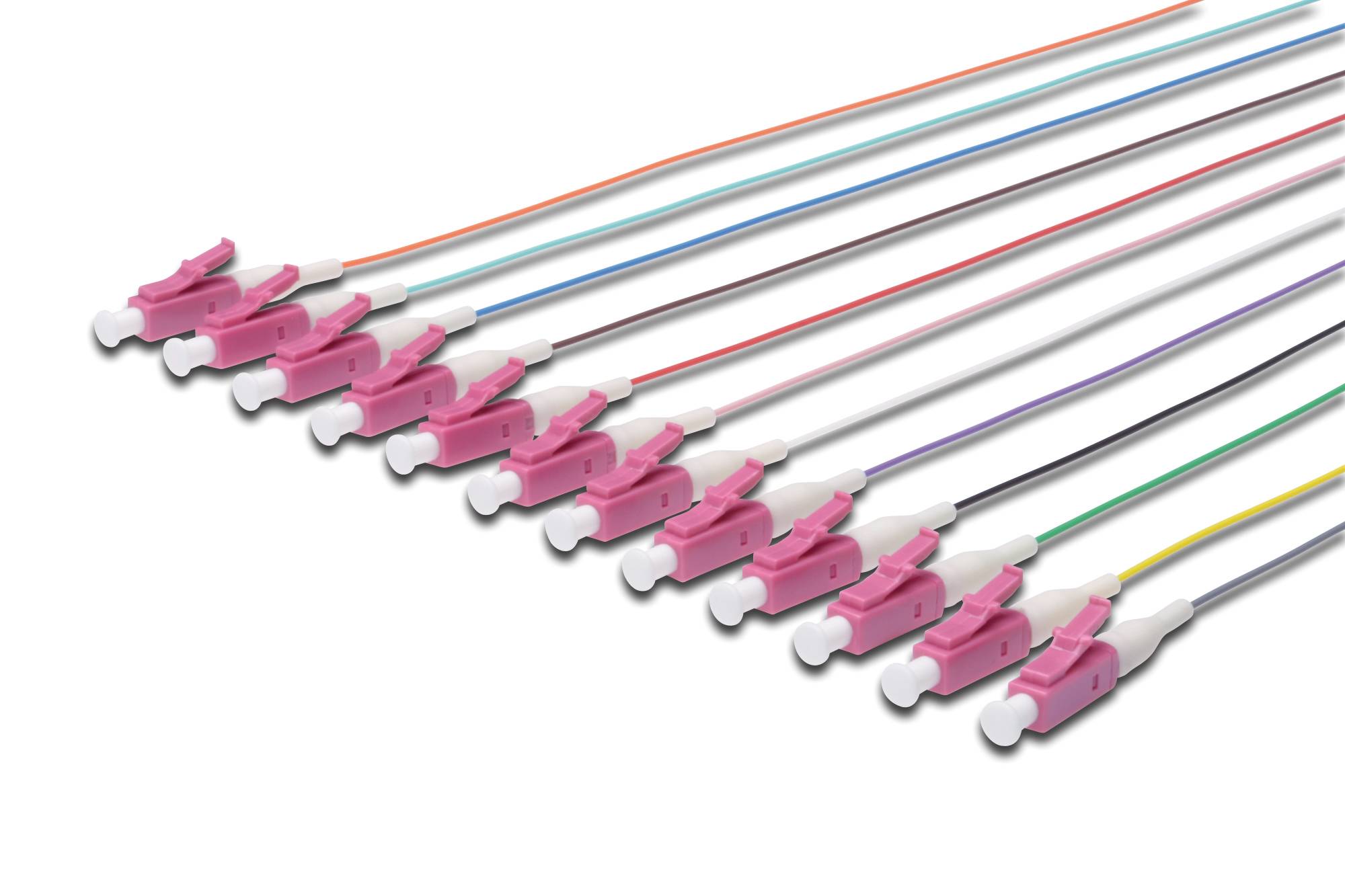 Digitus DK-25332-02-4 Glasfaser LWL Anschlusskabel [1x LC-Stecker - 1x offene Kabelenden] 50/125 µ Multimode OM4 2.00 m