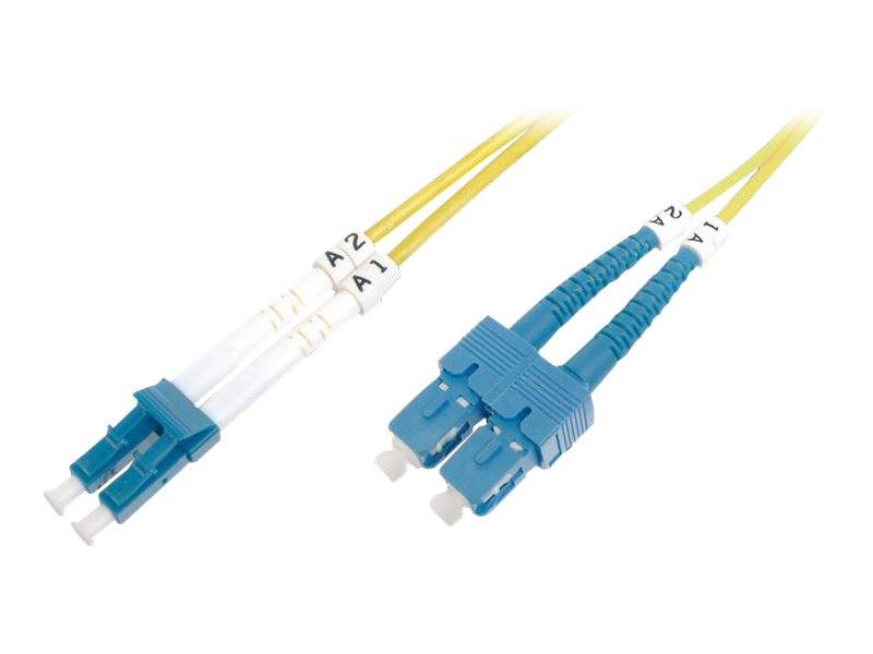Digitus DK-292SCA3LC-03 Glasfaser LWL Anschlusskabel [1x SC/APC 8°-Stecker - 1x LC-Stecker] 9/125 µ Singlemode OS2 3.00 m