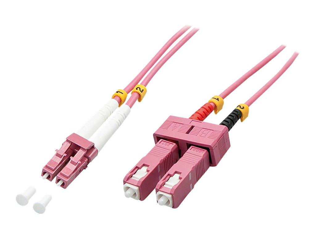 LINDY 46364 Glasfaser LWL Anschlusskabel Multimode OM4 10.00 m