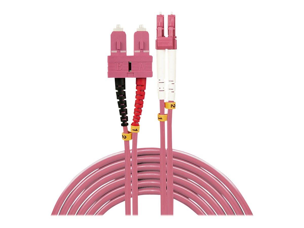 LINDY 46364 Glasfaser LWL Anschlusskabel Multimode OM4 10.00 m