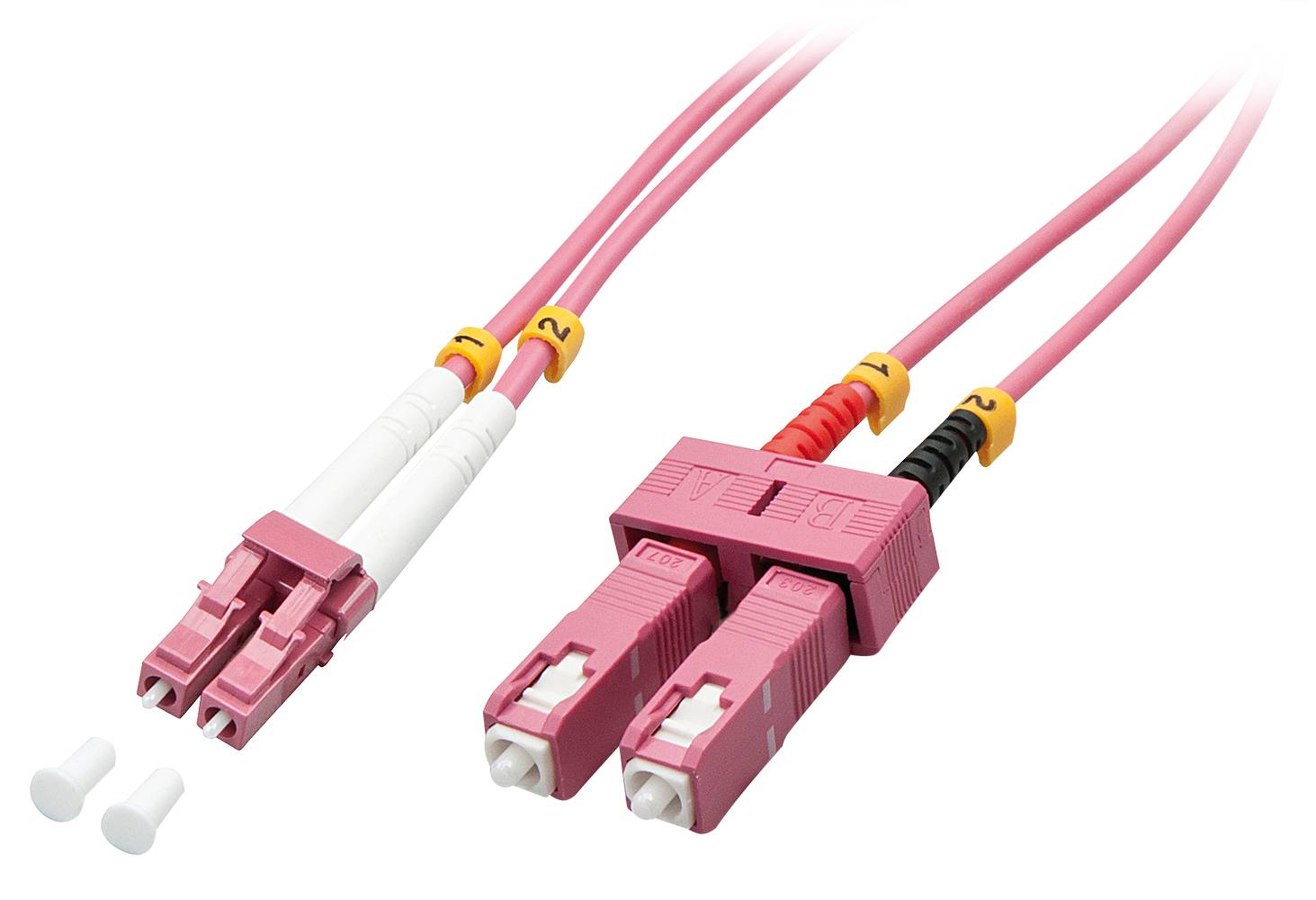 LINDY 46364 Glasfaser LWL Anschlusskabel Multimode OM4 10.00 m