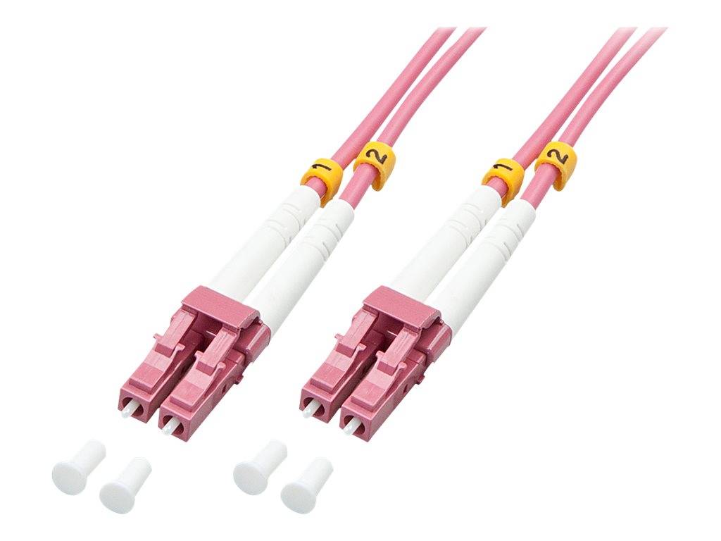 LINDY 46341 Glasfaser LWL Anschlusskabel Multimode OM4 2.00 m