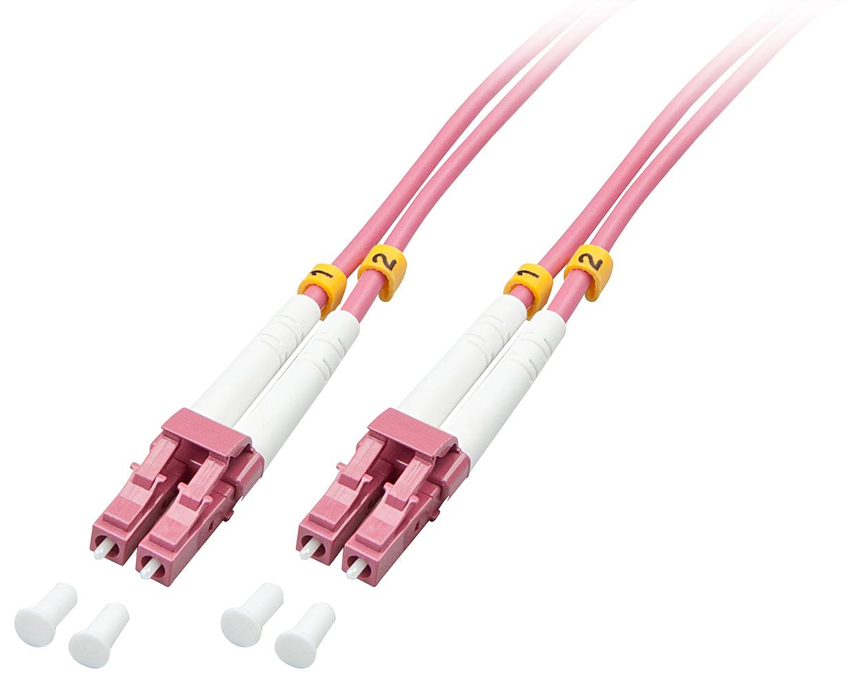 LINDY 46341 Glasfaser LWL Anschlusskabel Multimode OM4 2.00 m