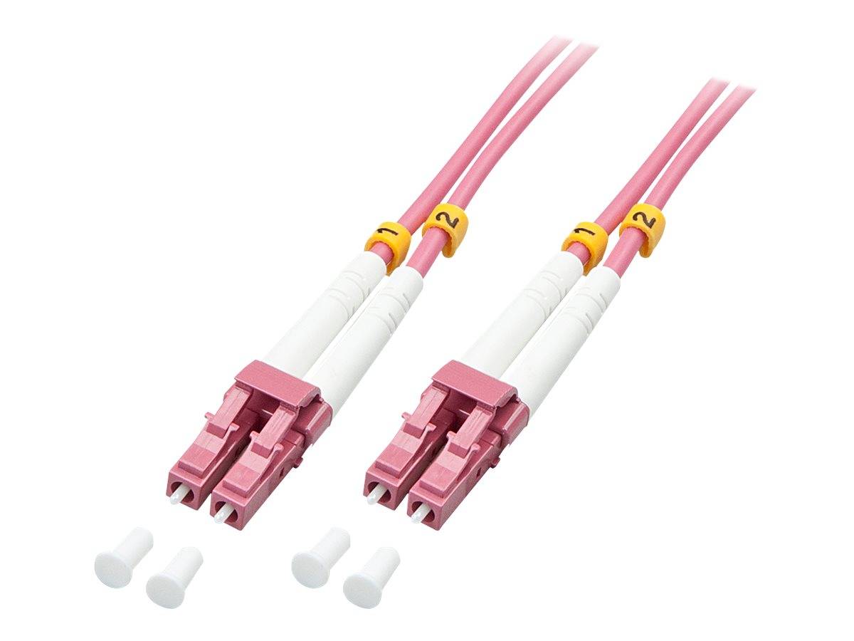 LINDY 46346 Glasfaser LWL Anschlusskabel Multimode OM4 20.00 m
