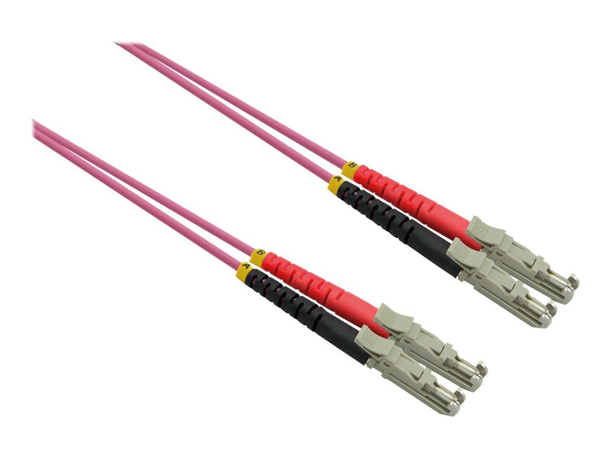 Roline 21.15.9497 Glasfaser LWL Anschlusskabel 10.00 m Violett [1x LSH-Stecker - 1x LSH-Stecker] 50/125 µ Multimode OM4