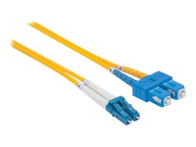 Intellinet 473972 Glasfaser LWL Anschlusskabel 2.00m Gelb [1x LC-Stecker - 1x SC-Stecker] 9/125 µ Singlemode OS2