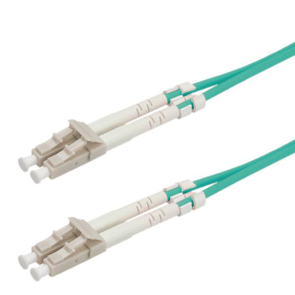 Roline 21.15.8701 Glasfaser LWL Anschlusskabel 1.00m Türkis [1x LC-Stecker - 1x LC-Stecker] 50/125 µ Multimode OM3