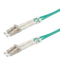 Roline 21.15.8701 Glasfaser LWL Anschlusskabel 1.00m Türkis [1x LC-Stecker - 1x LC-Stecker] 50/125 µ Multimode OM3