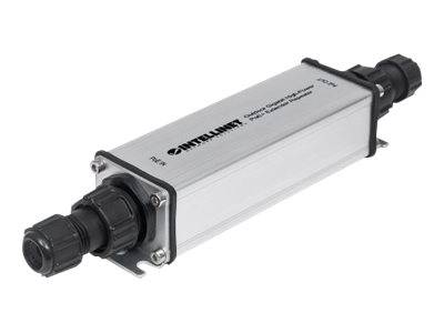 Intellinet Outdoor Gigabit PoE+ Extender IEEE 802.3at/af um bis zu 100 Meter Metall IP65 PoE Extender 10 / 100 / 1000 MBit/s IEEE 802.3af (12.95 W)