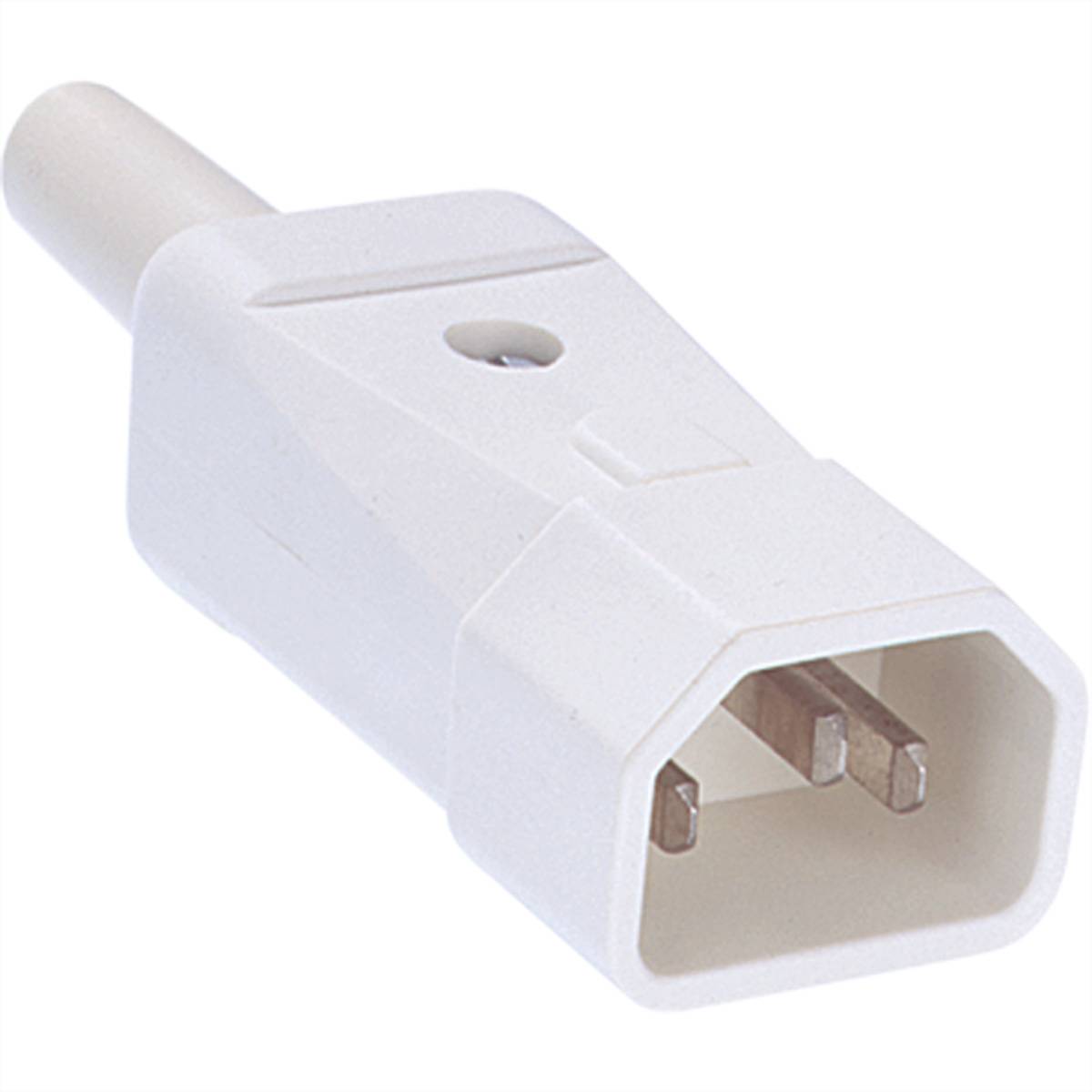 Bachmann 915.271 Kaltgeräte-Steckverbinder Stecker Gesamtpolzahl: 2 10 A Weiß 1 St.