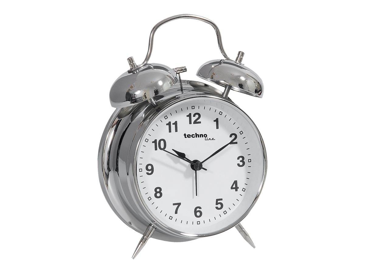 Techno Line Model DGW Quarz Wecker Silber Alarmzeiten 1 1 Timerzeit