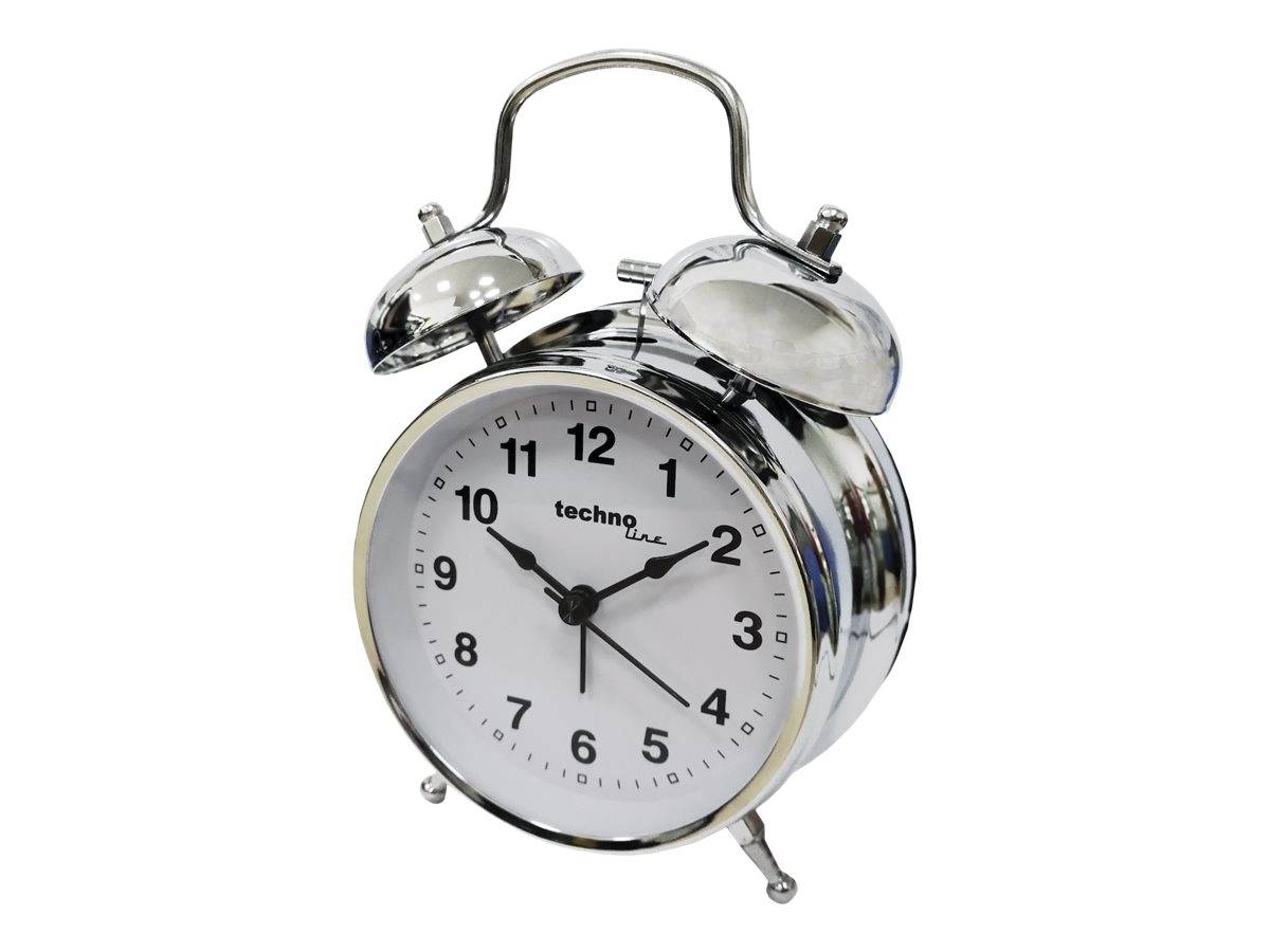 Techno Line Model DGW Quarz Wecker Silber Alarmzeiten 1 1 Timerzeit