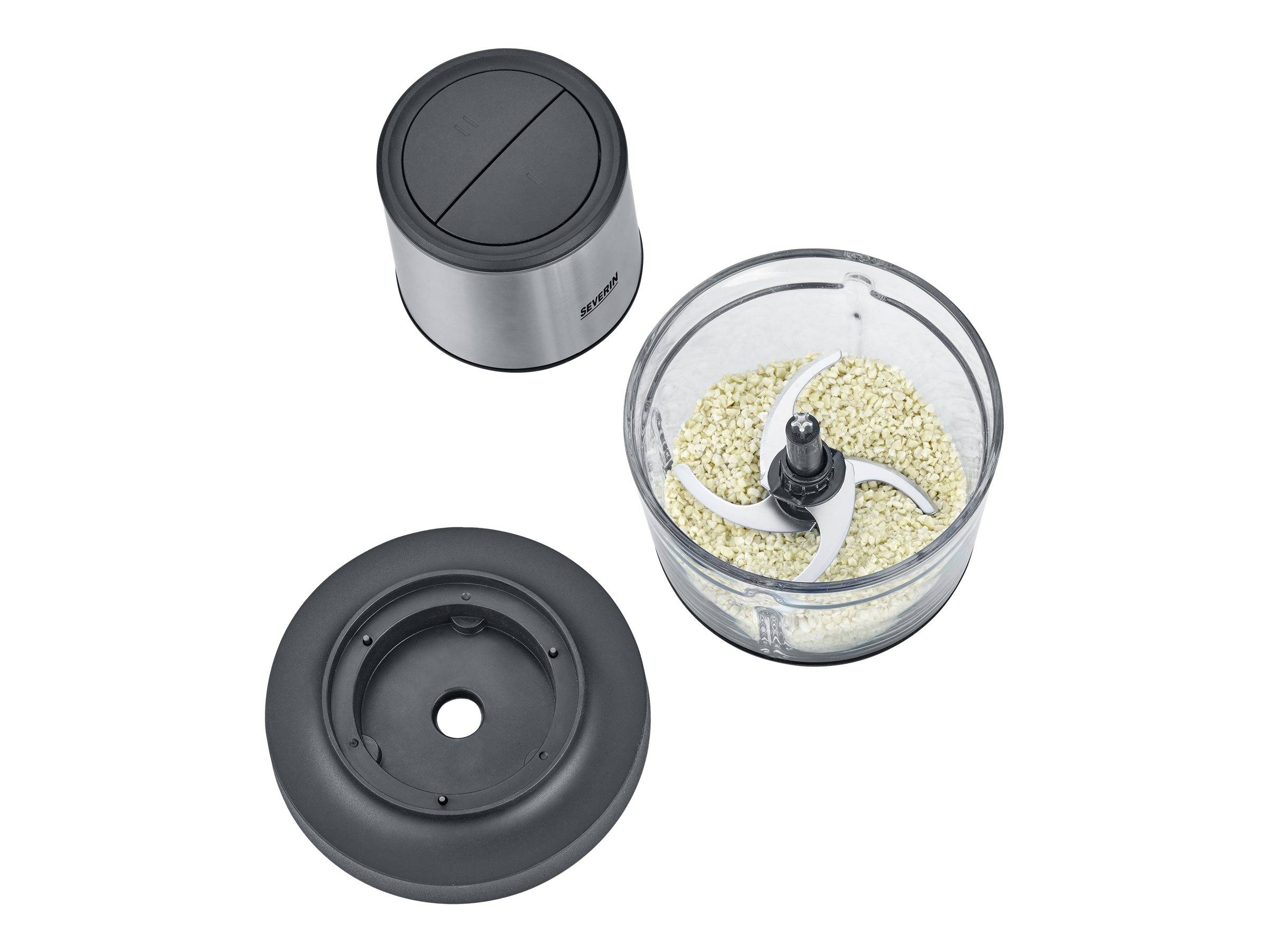 Severin KM 3866 Zerkleinerer 200 W Edelstahl, Schwarz