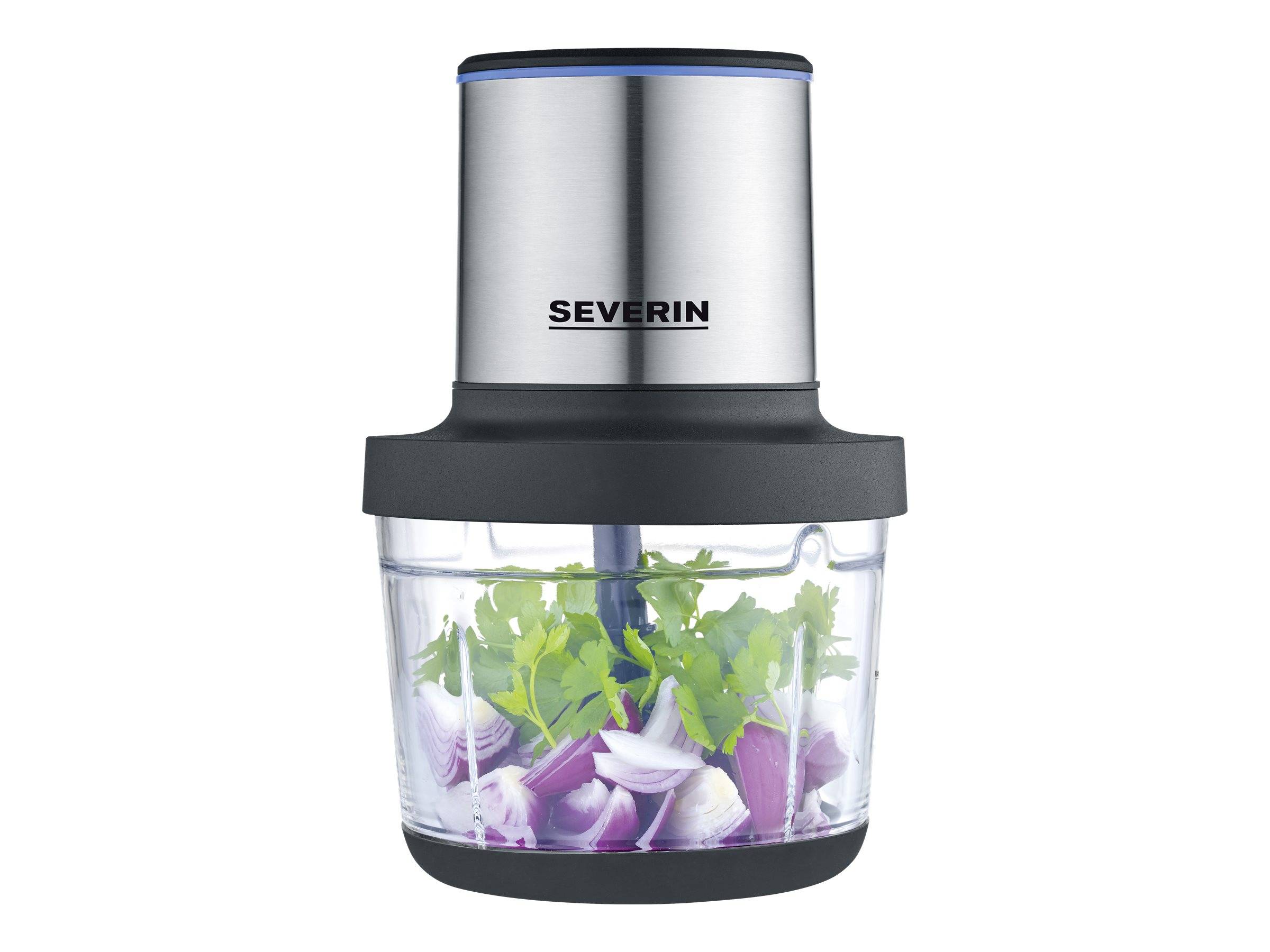 Severin KM 3866 Zerkleinerer 200 W Edelstahl, Schwarz