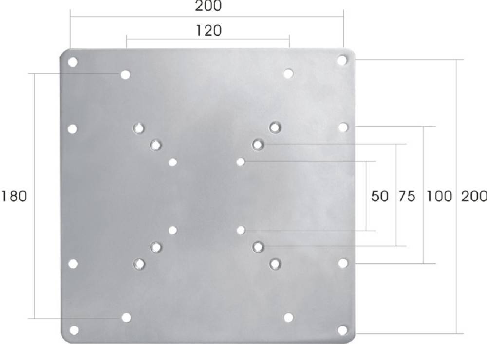 Neomounts VESA-Adapter Passend für Serie (Halter): Universal Silber
