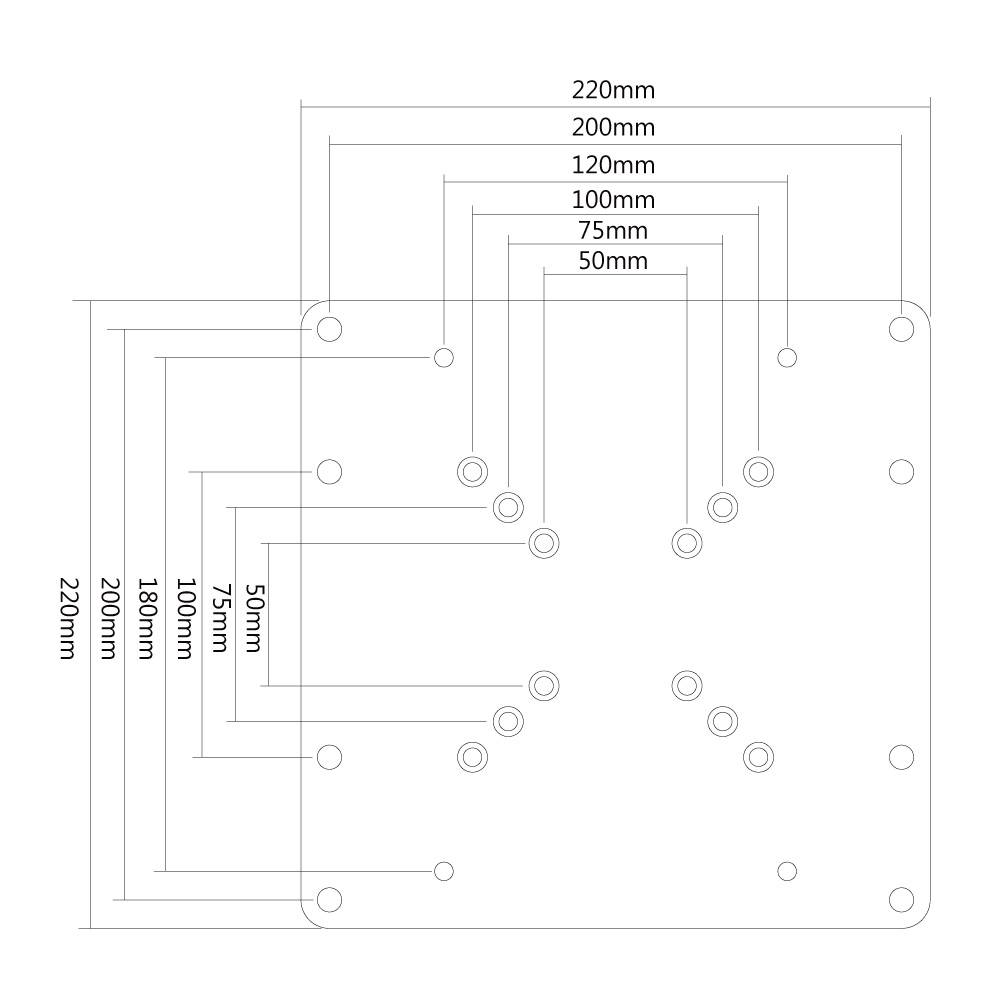 Neomounts VESA-Adapter Passend für Serie (Halter): Universal Silber