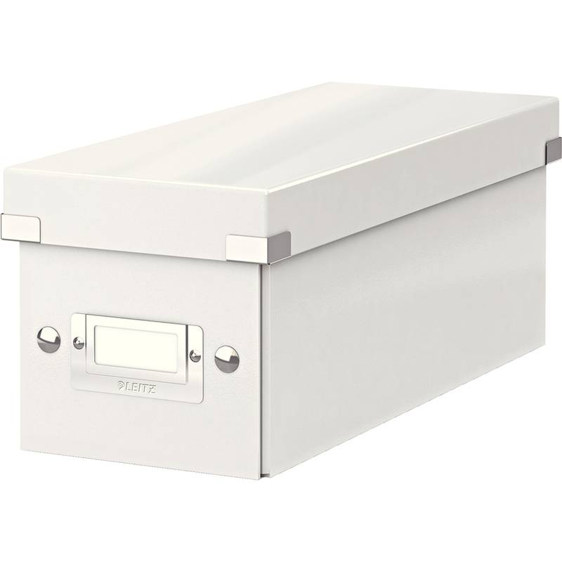 Leitz CD Box 30 CDs Laminierte Hartpappe Weiß 1 St. (B x H x T) 143 x 136 x 352 mm 6041-00-01