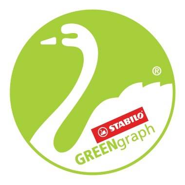 STABILO Bleistift GREENgraph 6004/HB Radierer