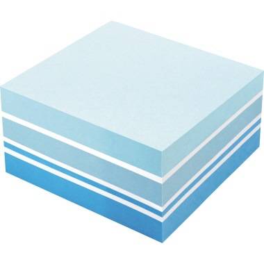 Haftnotizwürfel 75x75mm 400Bl. Blautöne/ws - Artikel: 111229492