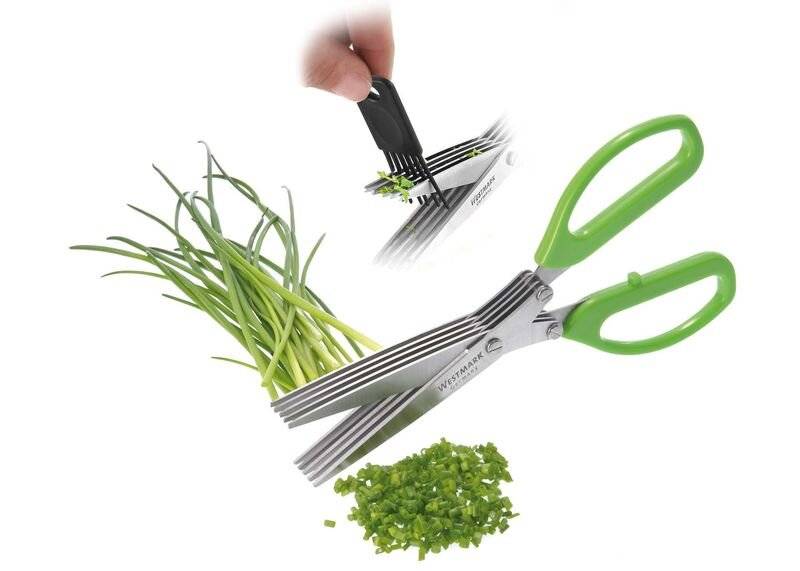 Westmark Kräuter-Fee, Gewürz, Grün, Edelstahl, Edelstahl, Kunststoff, 200 mm, 76 mm