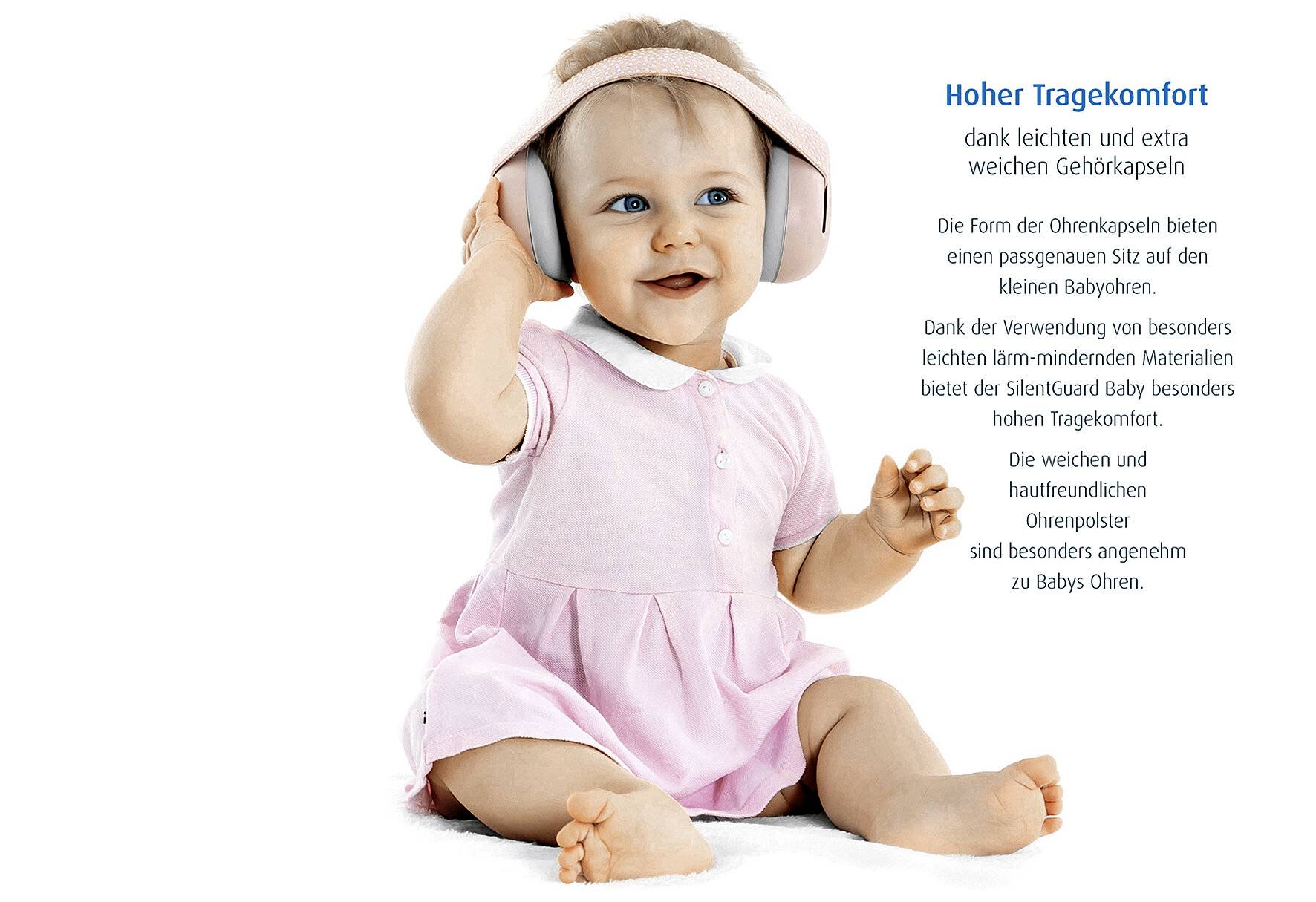 Reer Gehörschutz für Babys SilentGuard, besonders weich und leicht für den empfindlichen