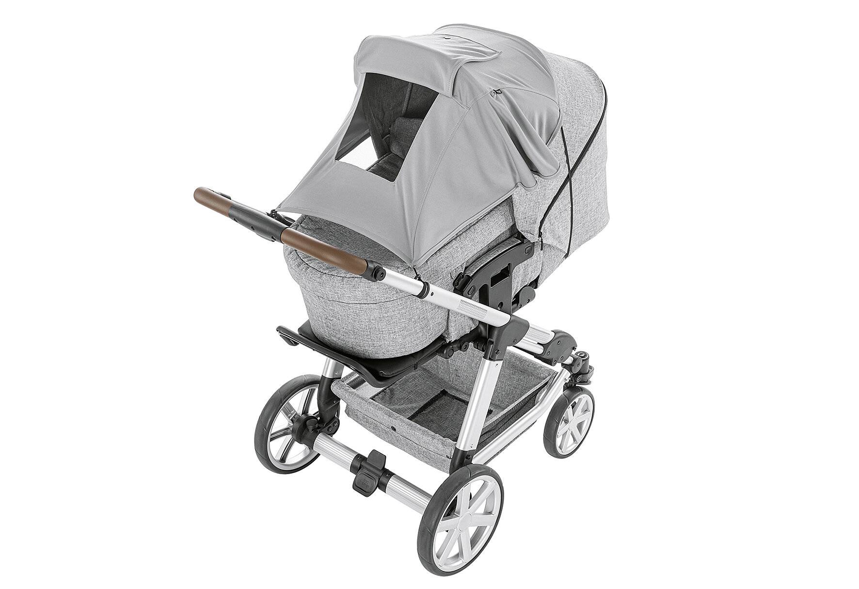 reer ShineSafe Premium Sonnensegel und Schlummertuch für den Kinderwagen,