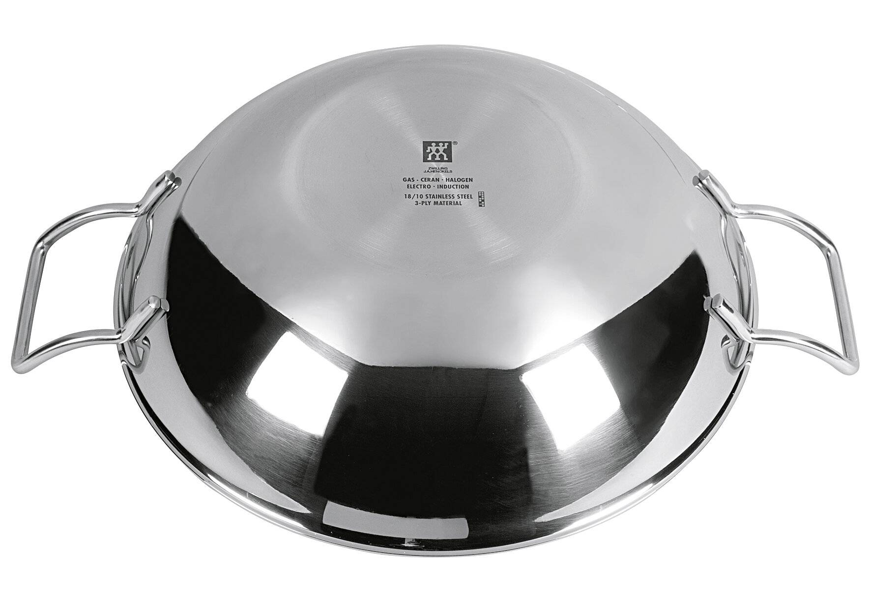 ZWILLING Wok, Inkl. Glasdeckel und herausnehmbaren Gittereinsatz, Induktionsgeeignet, Ø 32 cm,