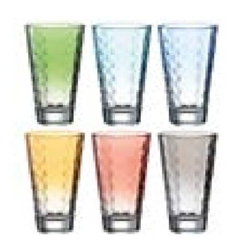 Leonardo Optic Trink-Gläser 6 er Set, spülmaschinenfeste Longdrink-Gläser,