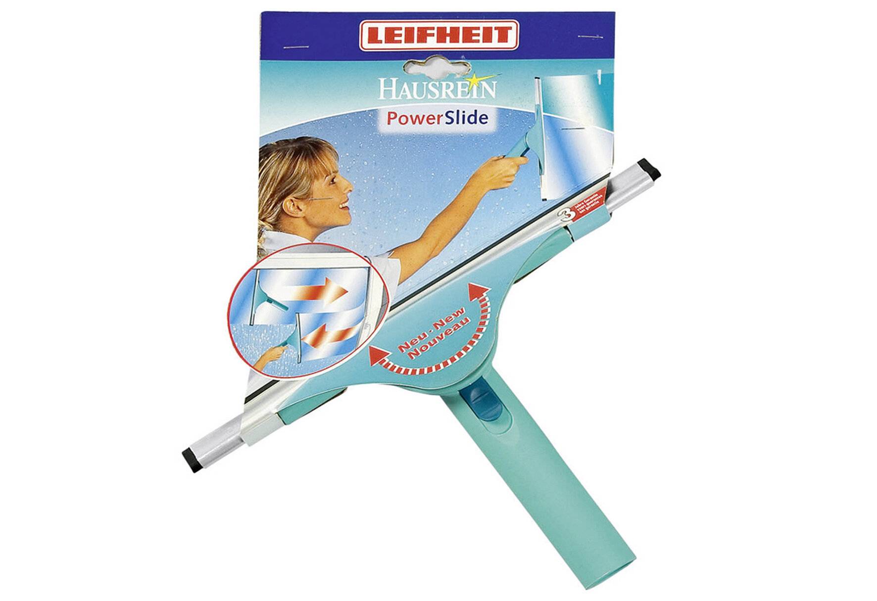 Leifheit Window Slider M Fensterreiniger Grün, Weiß