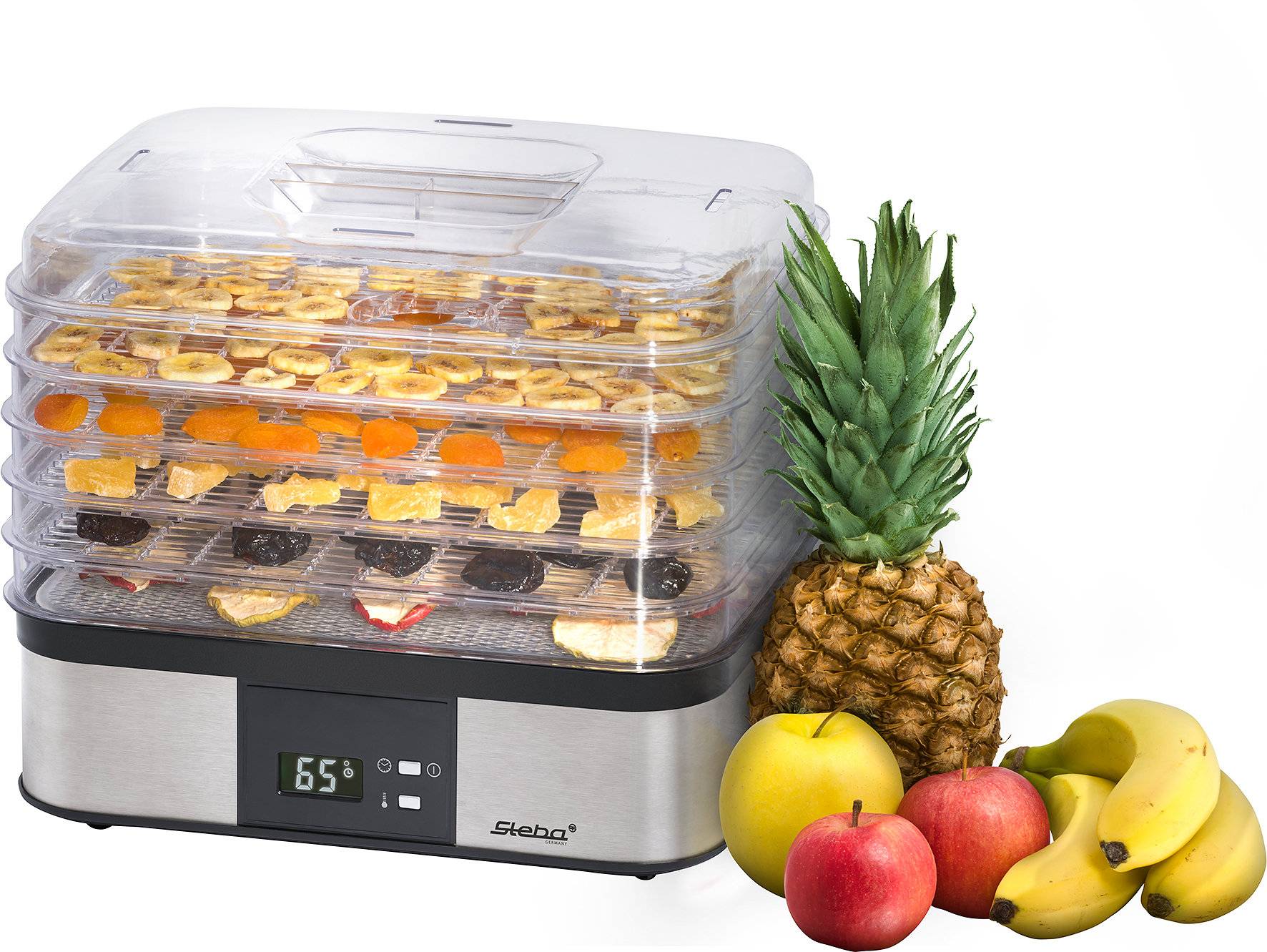 Steba ED 5 - Dörrautomat - 350 W - Edelstahl/Schwarz