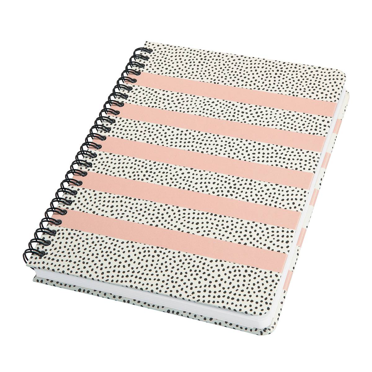 Sigel Jolie® sweet dots JN601 Spiral-Notizbuch Dot-Lineatur (punktkariert) Weiß, Schwarz, Rose Anzahl der Blätter: 240 DIN A5