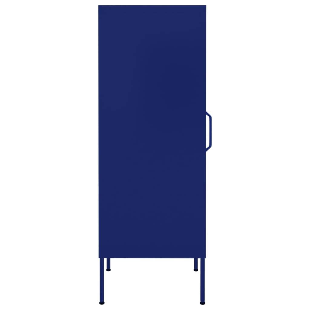 vidaXL Lagerschrank Marineblau 42,5x35x101,5 cm Stahl