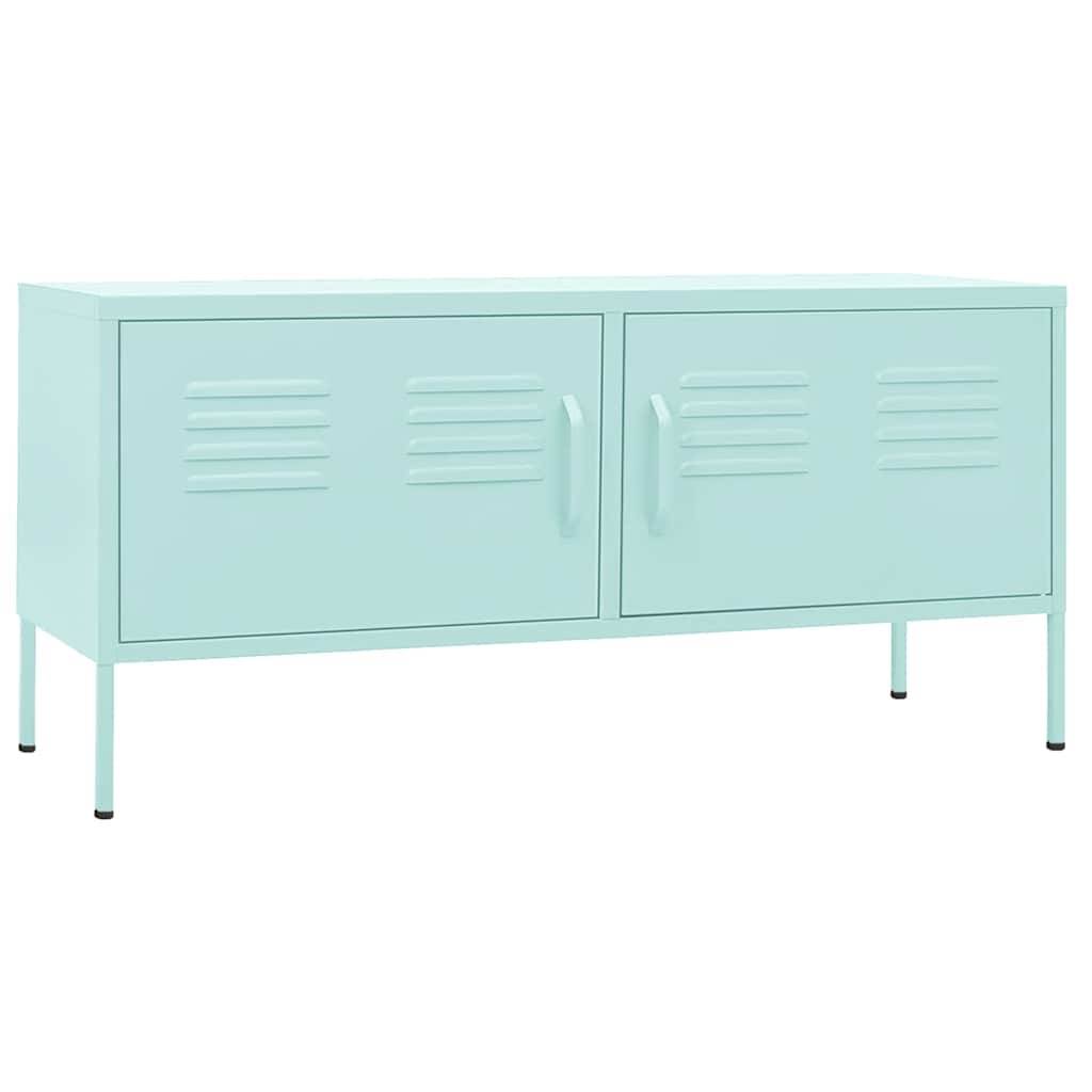 vidaXL TV-Schrank Minzgrün 105x35x50 cm Stahl