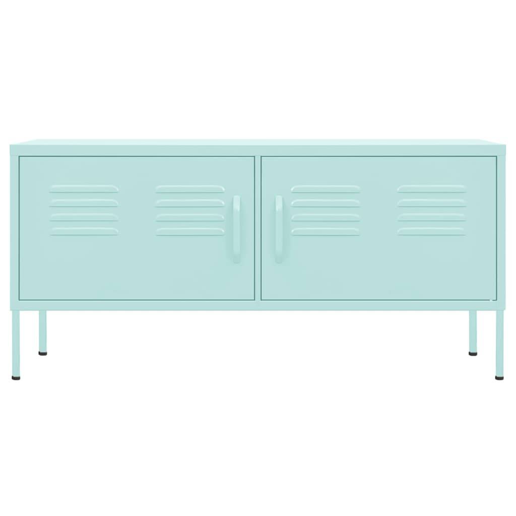 vidaXL TV-Schrank Minzgrün 105x35x50 cm Stahl
