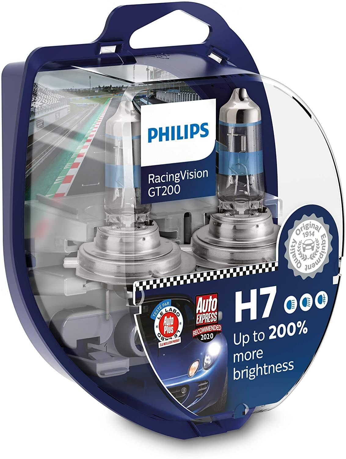 Philips Automotive 12972RGTS2 Halogen Leuchtmittel RacingVision H7 55W 12V