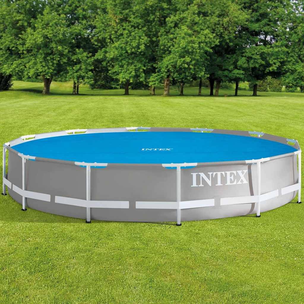 Intex 28012 Solarabdeckplane für Easy und Frame Pool 366 cm Stärke 120 Mikron