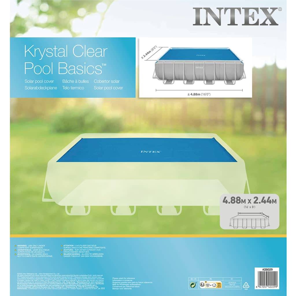 Intex Pool-Solarplane Blau 476x234 cm Polyethylen