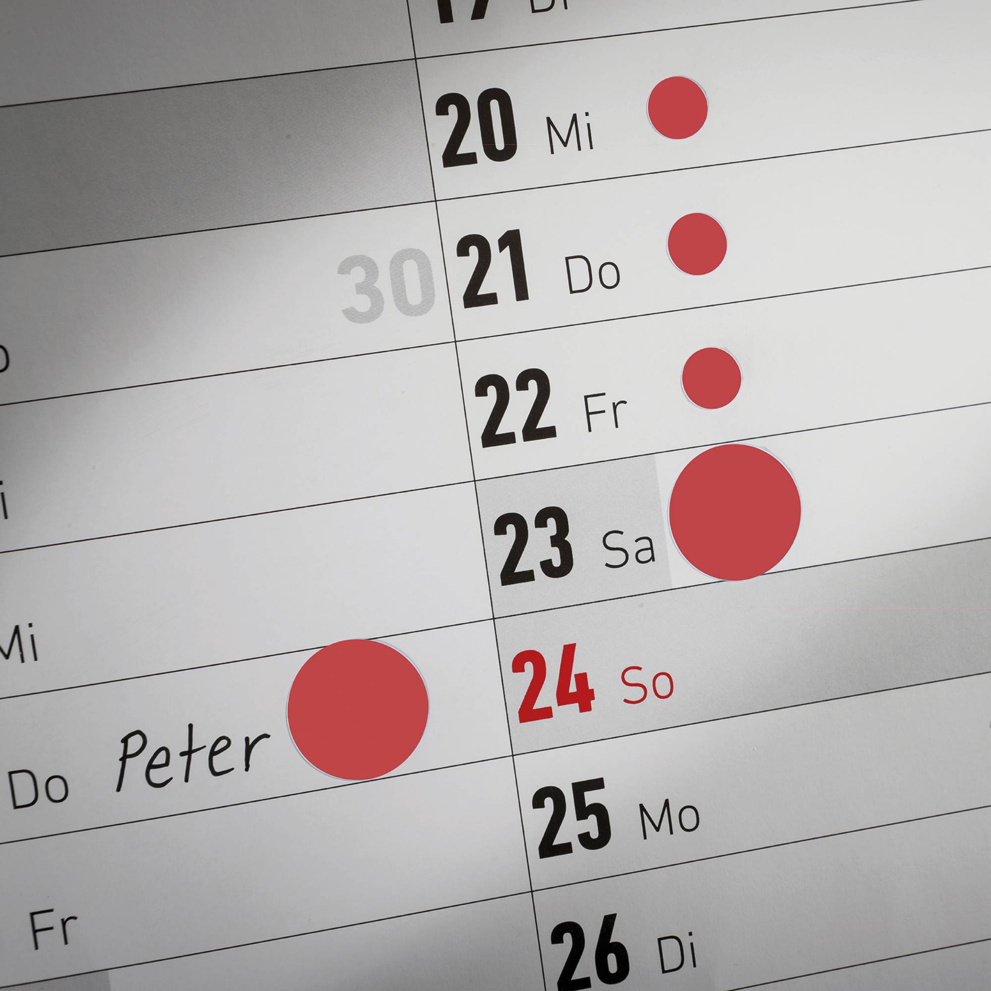 Avery-Zweckform 3004 Markierungspunkte Etiketten Ø 18mm Rot 96 St. Permanent haftend Papier