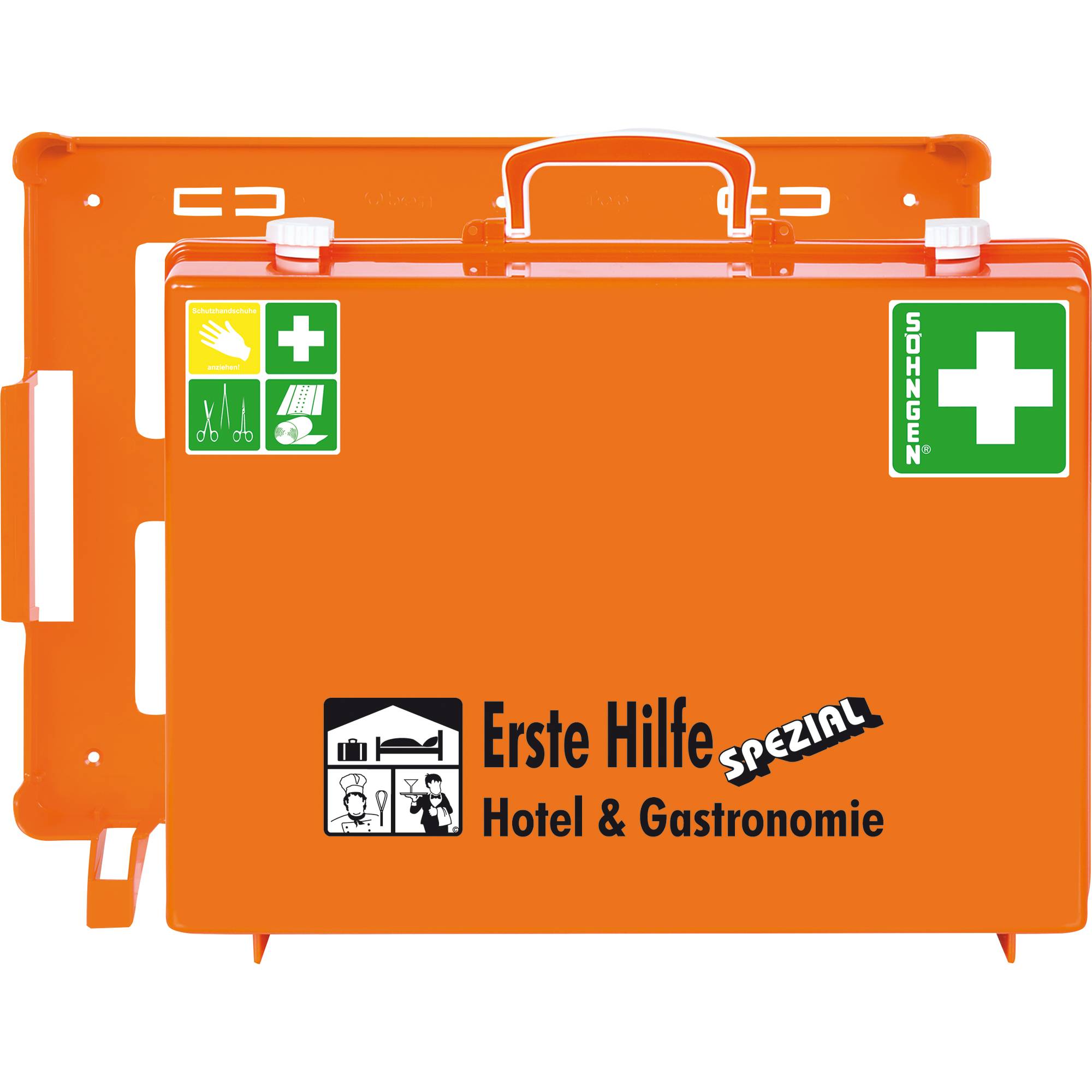 Söhngen 0360103 Erste Hilfe Koffer DIN 13157 15 x 400 x 300 x 150 Orange