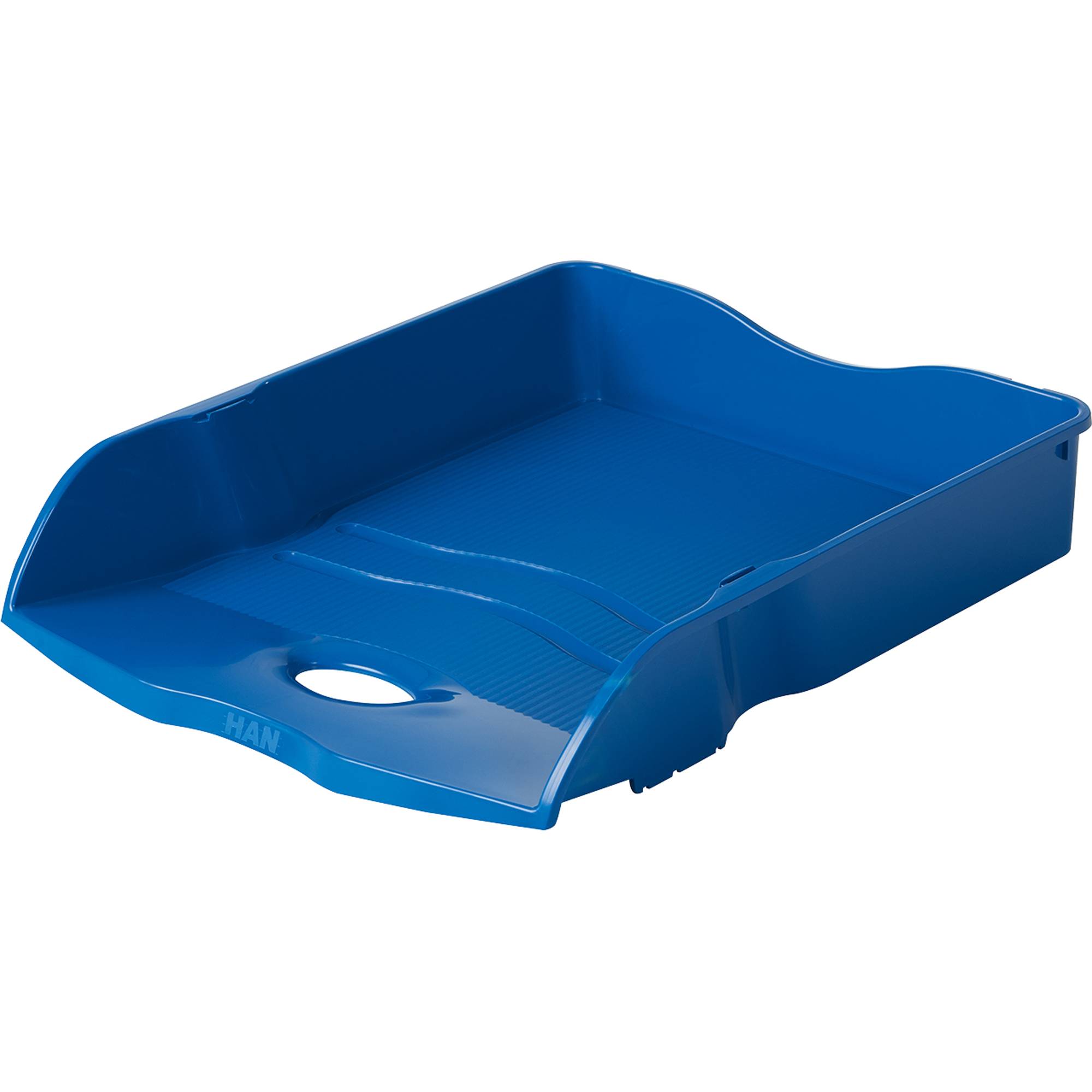 HAN Re-LOOP 18148-914 Papierkorb 13l (Ø x H) 28.8cm x 28.7cm Recycling Kunststoff Blau 1St.