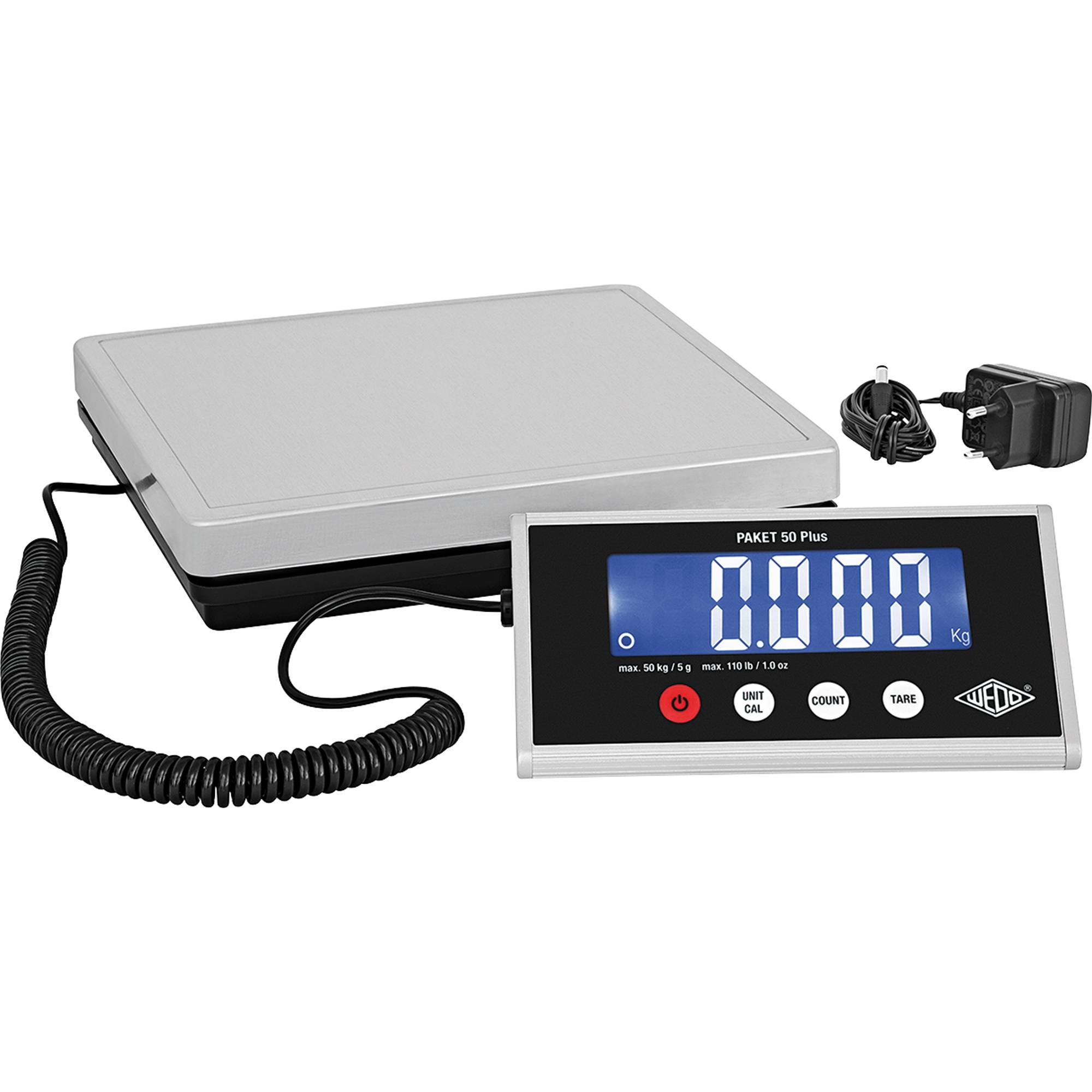 Paketwaage PAKET 50 Plus 50kg +Netzgerät