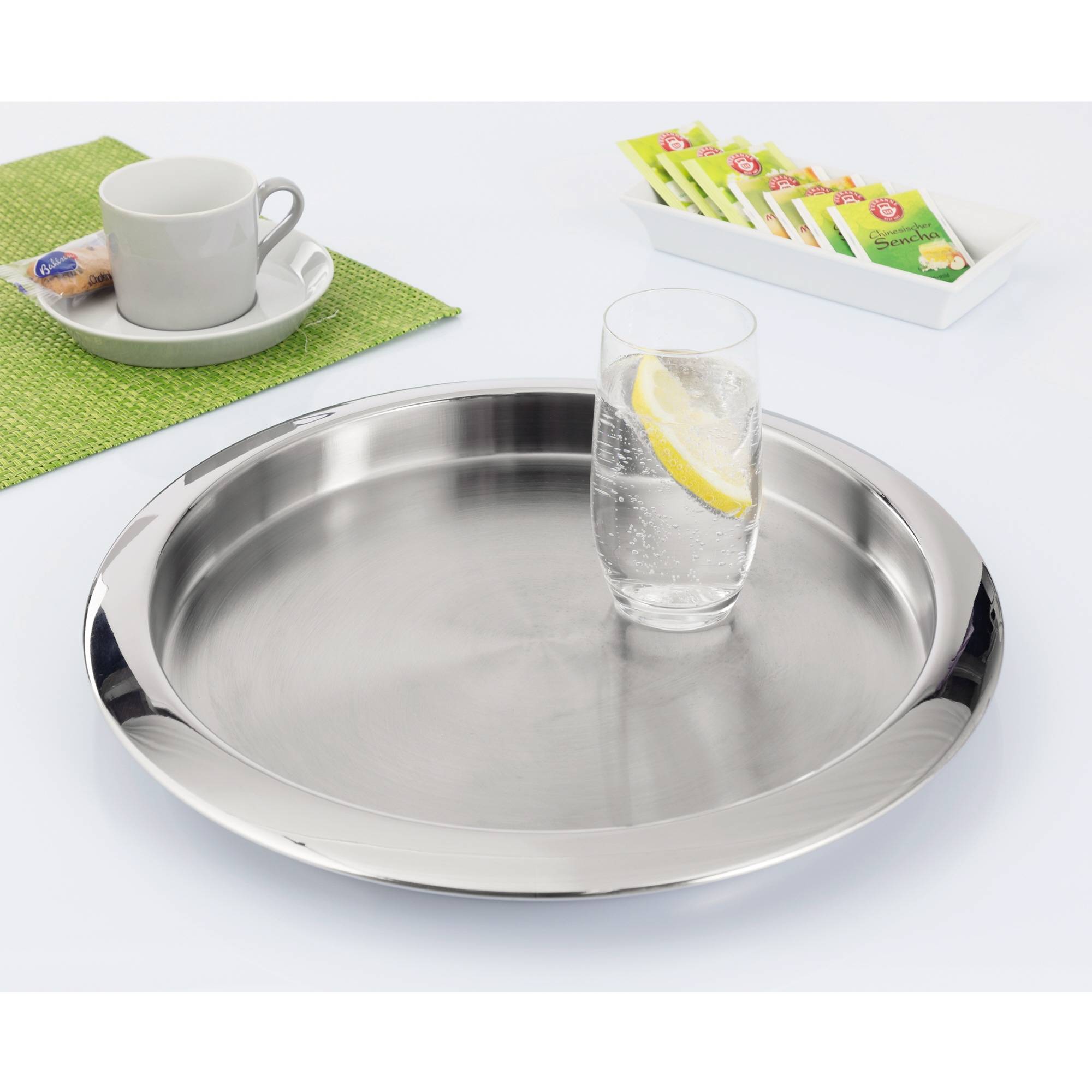 Esmeyer Serviertablett VENGA 307-009 35cm rund edelstahl