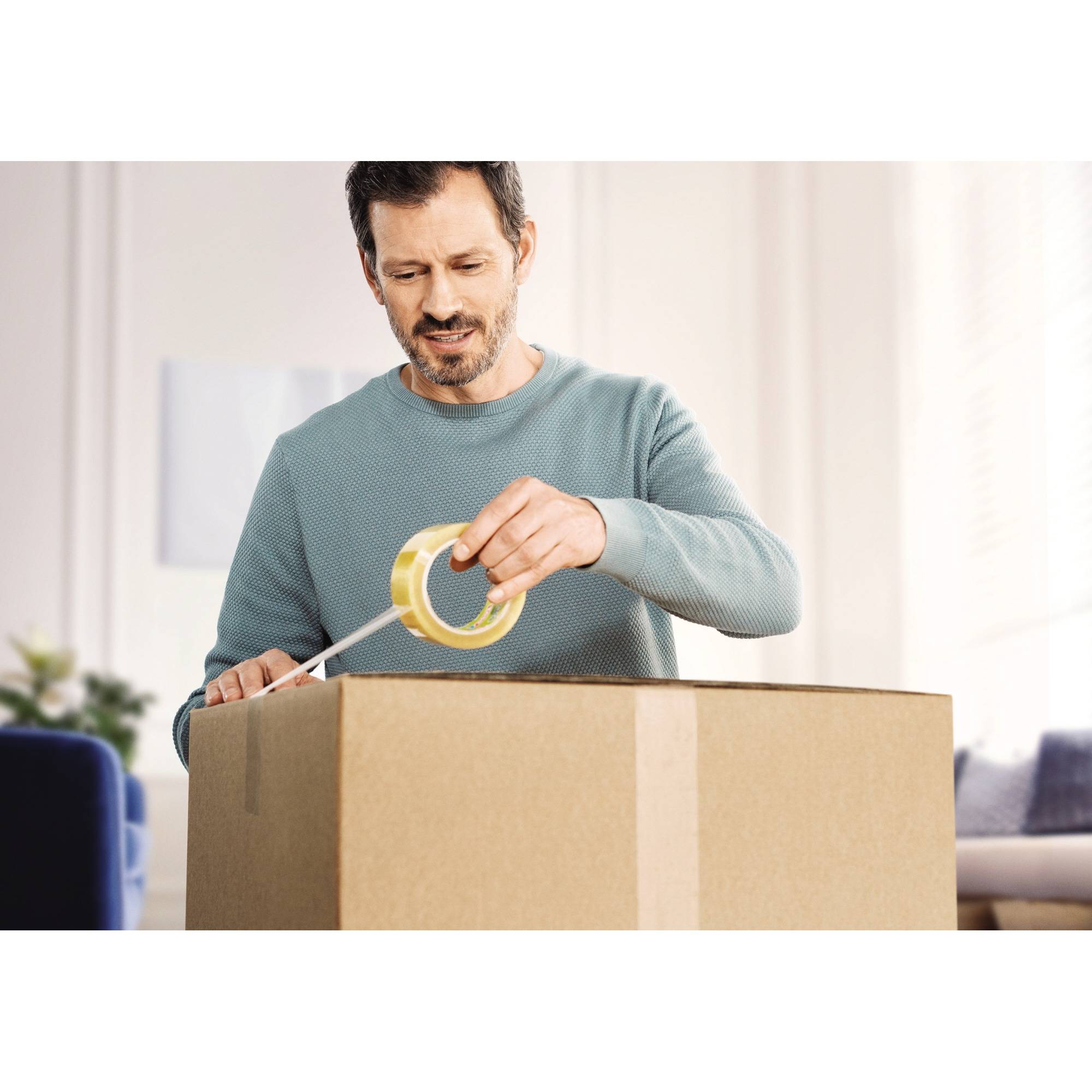 tesa BIO & STRONG 58296 Packband Transparent (L x B) 66 m x 50 mm 1 St.
