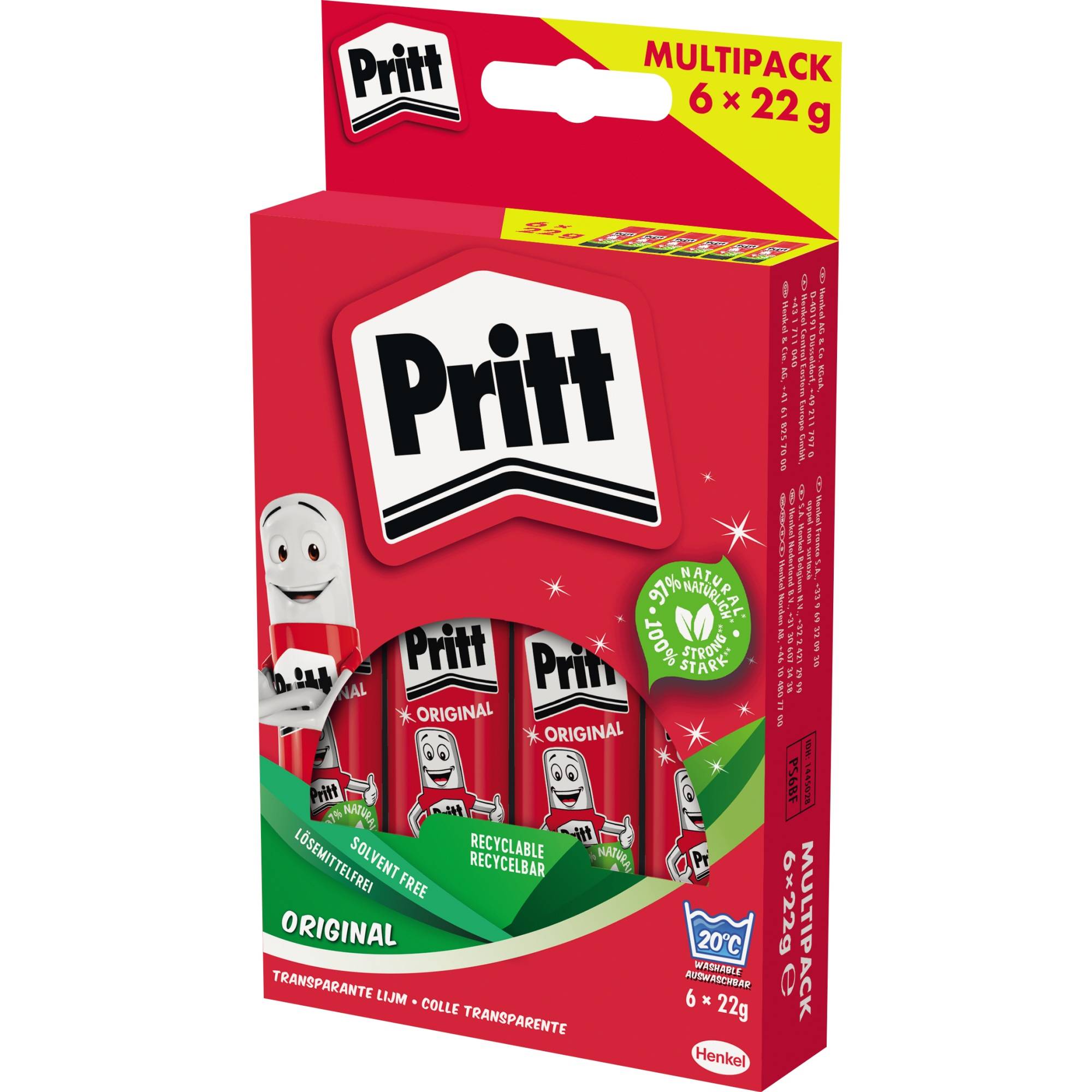Pritt Klebestift Original 22g PS6BF 6St.