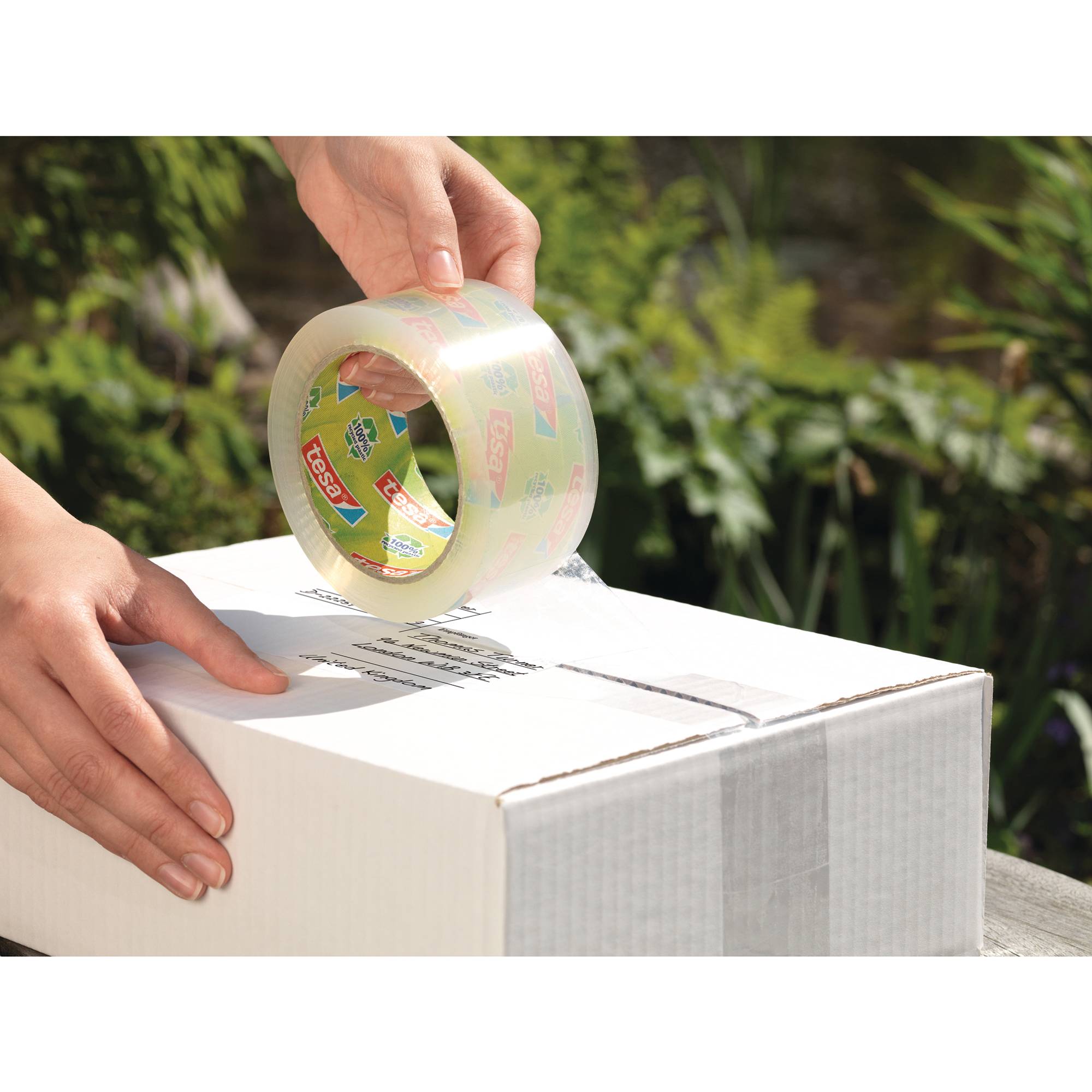 tesa ECO & STRONG 58153-00000-00 Packband tesapack® Transparent (L x B) 66 m x 50 mm 1 St.