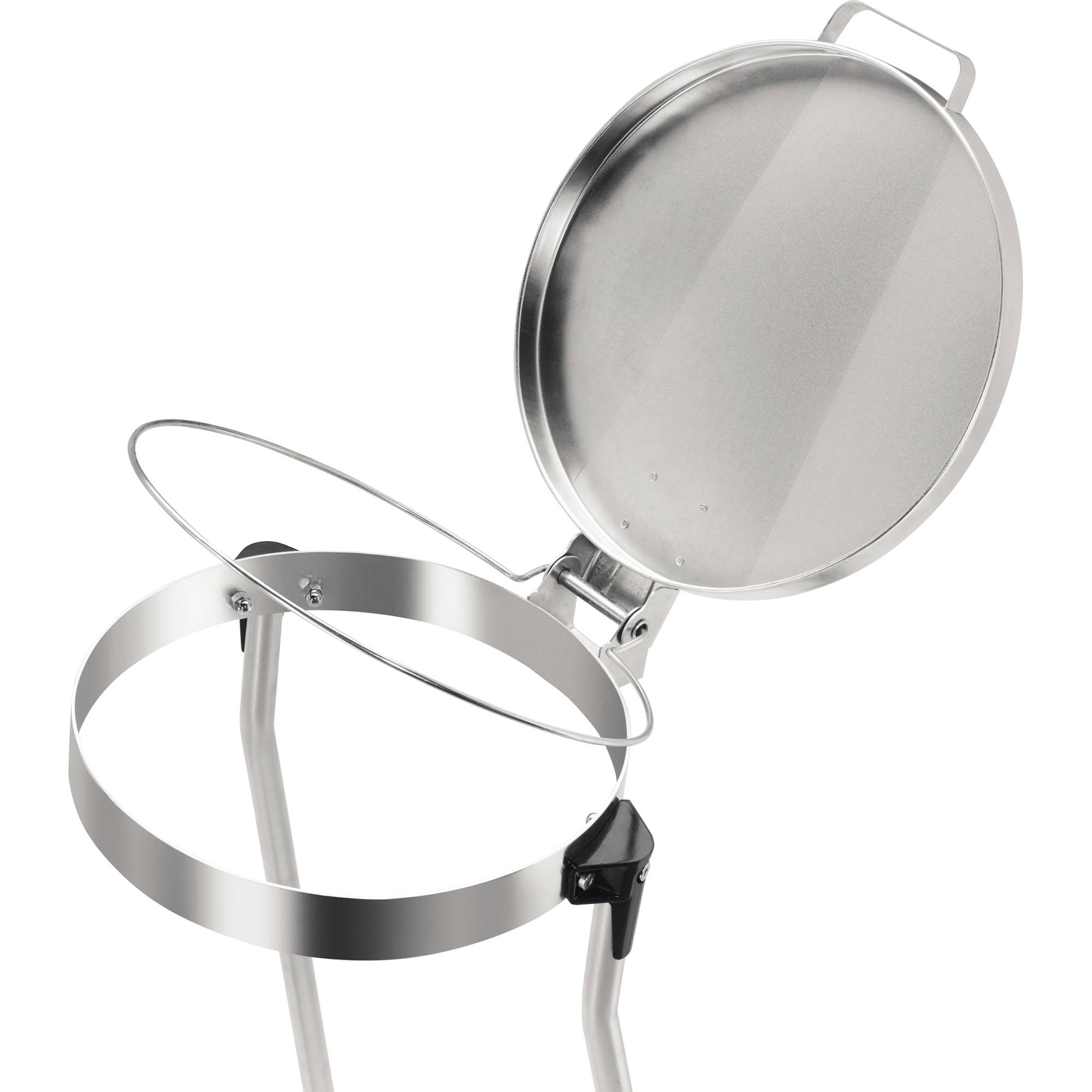 Hailo MSS DESIGN XXXL 9120300 Müllsackständer 120l Stahl (Ø x H) 355mm x 990mm Silber, Schwarz 1St.