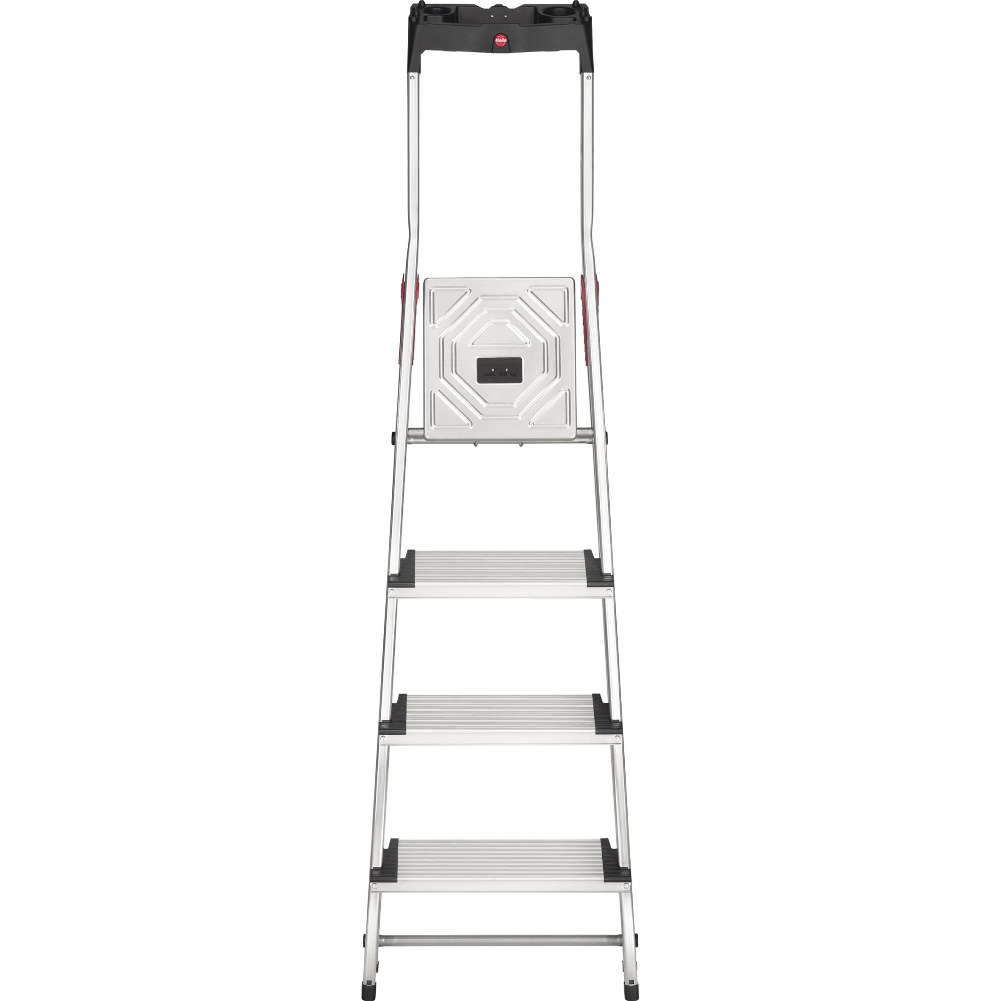 Stufenstehleiter L80 Comfortline 4 Stufen Alu.Gesamt-H.1610mm Trgf.150kg HAILO