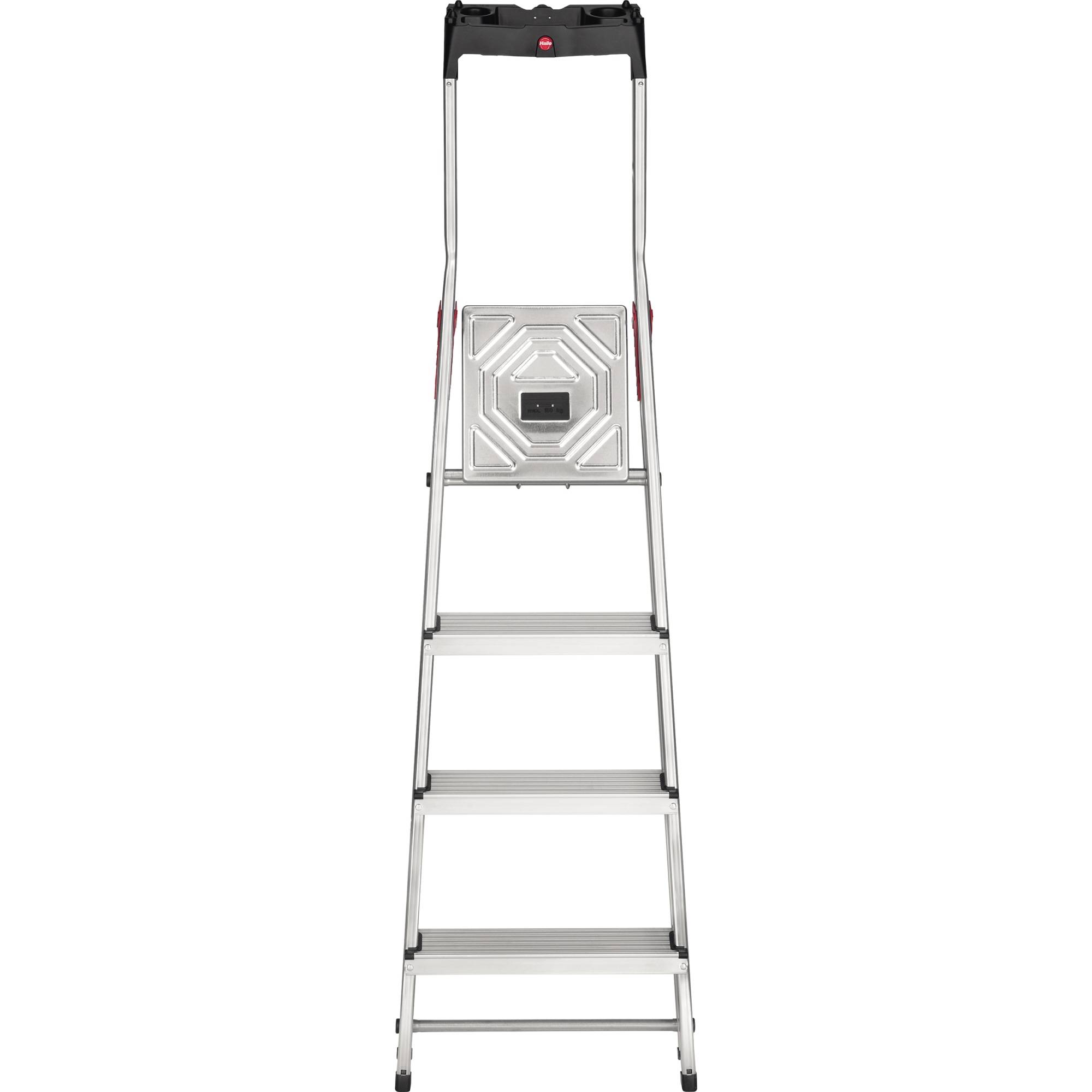 Stufenstehleiter L60 Standardline 4 Stufen Alu.Gesamt-H.1610mm HAILO