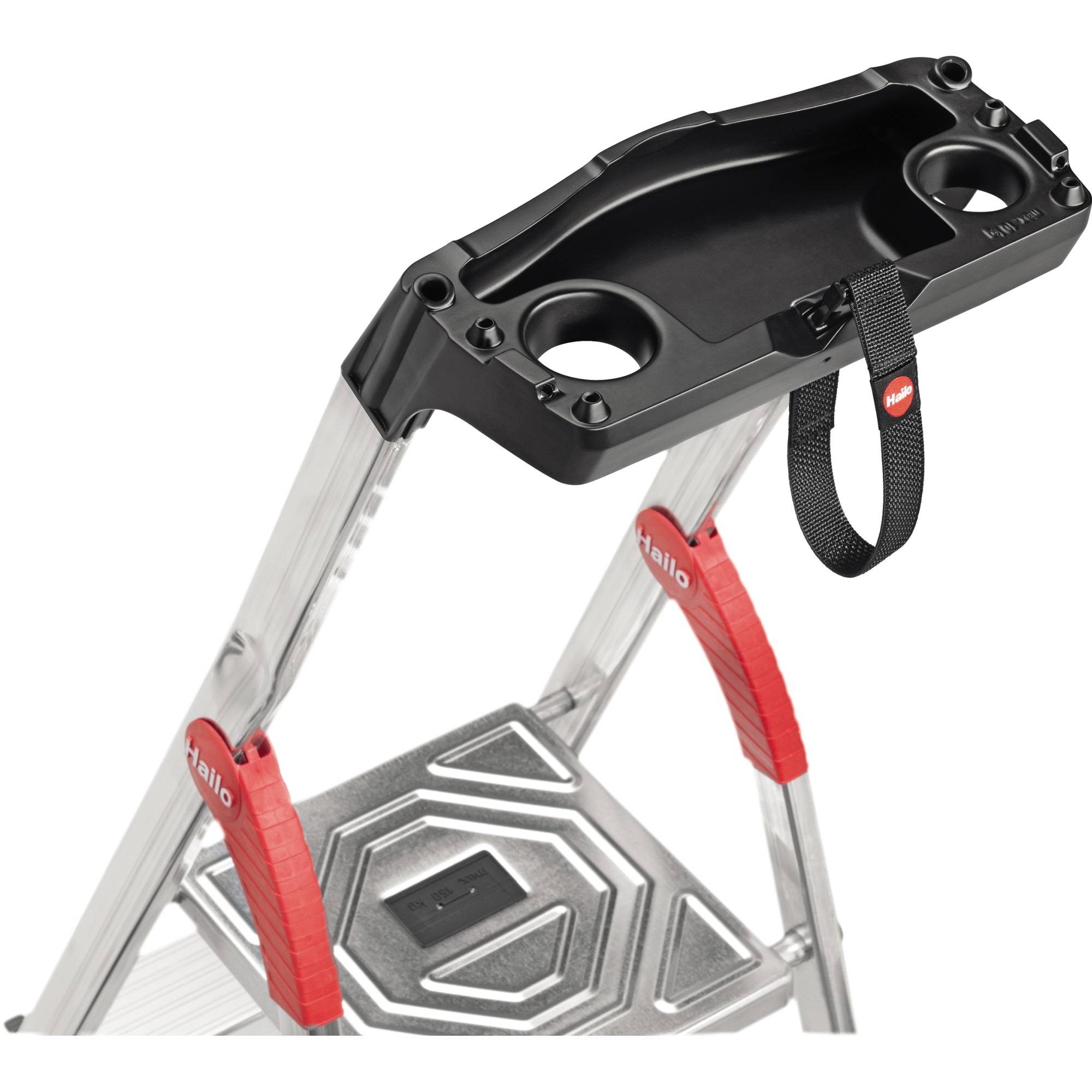 Stufenstehleiter L80 Comfortline 6 Stufen Alu.Gesamt-H.2080mm Trgf.150kg HAILO